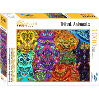 Brain Tree Puzzle Kmenová zvířata 1000 dílků