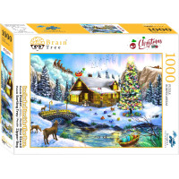 Brain Tree Puzzle Vánoční scenérie 1000 dílků