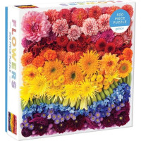 Galison Puzzle Duhové květy 500 dílků