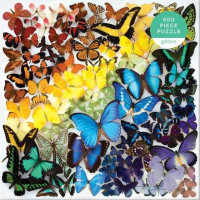 Galison Puzzle Duhoví motýli 500 dílků