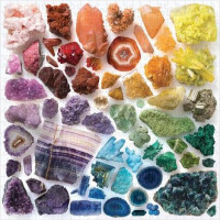 Galison Puzzle Duhové krystaly 500 dílků