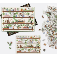 Galison Puzzle Police s rostlinami 1000 dílků