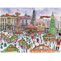 Galison Puzzle Vánoční trh 1000 dílků