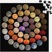 Galison Puzzle Barvy Měsíce 500 dílků