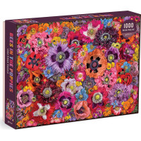 Galison Puzzle Včely mezi květy máku 1000 dílků