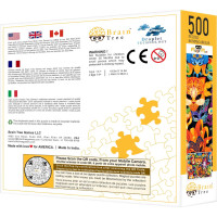 Brain Tree Puzzle Kouzelné masky 500 dílků