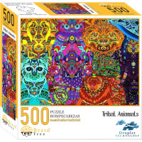 Brain Tree Puzzle Kmenová zvířata 500 dílků