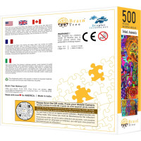 Brain Tree Puzzle Kmenová zvířata 500 dílků