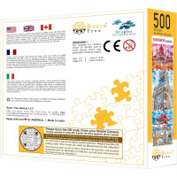 Brain Tree Puzzle Památky v barvách 500 dílků