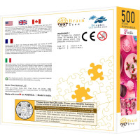 Brain Tree Puzzle Růžově prostřeno 500 dílků