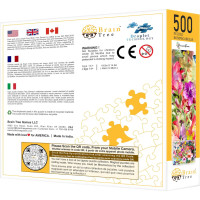 Brain Tree Puzzle Květiny a motýli 500 dílků