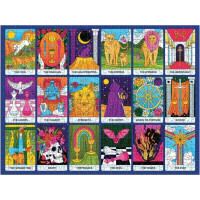 Galison Oboustranné puzzle Major Arcana 500 dílků