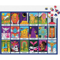 Galison Oboustranné puzzle Major Arcana 500 dílků