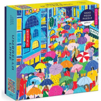 Galison Puzzle Deštníková ulička 1000 dílků