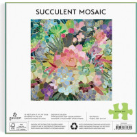 Galison Puzzle Mozaika ze sukulentů 500 dílků