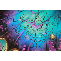 EscapeWelt Dřevěné luminiscenční puzzle Motýl 500 dílků