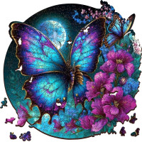 EscapeWelt Dřevěné luminiscenční puzzle Motýl 500 dílků