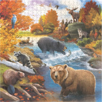Magellan Rodinné puzzle Divoká zvěř Severu 500 dílků