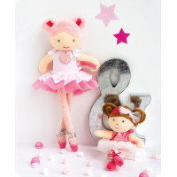 Doudou Jolijou Panenka mini baletka "Les Tutus" 23 cm