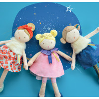 Doudou Jolijou Maková panenka Vintages 30 cm