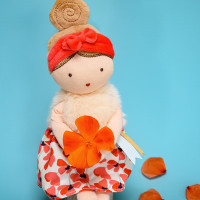 Doudou Jolijou Maková panenka Vintages 30 cm