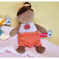 Doudou Jolijou Panenka 18 cm oranžová