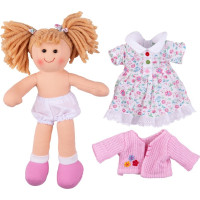 Bigjigs Toys Látková panenka Poppy 28 cm