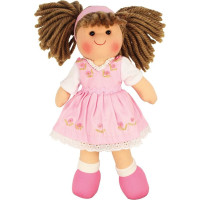 Bigjigs Toys Látková panenka Rose 28 cm