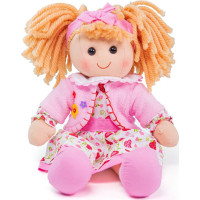 Bigjigs Toys Látková panenka Kelly 34 cm
