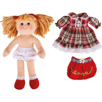 Bigjigs Toys Látková panenka Mandie 34 cm