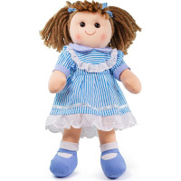 Bigjigs Toys Látková panenka Amelia 38 cm