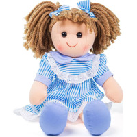 Bigjigs Toys Látková panenka Amelia 38 cm