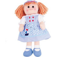 Bigjigs Toys Látková panenka Louise 38 cm