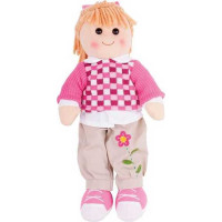 Bigjigs Toys Látková panenka Melanie 38 cm