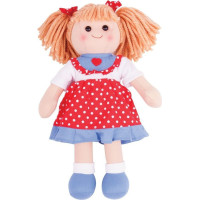 Bigjigs Toys Látková panenka Emily 34 cm