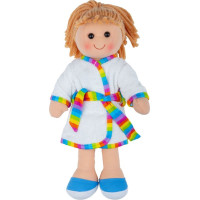 Bigjigs Toys Látková panenka Michelle 34 cm
