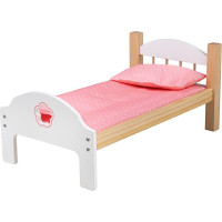 Bigjigs Toys Dřevěná postýlka pro panenky