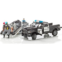 Bruder RAM Policejní auto s člunem a se dvěma figurkami