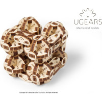 Ugears 3D dřevěné mechanické puzzle Kostka Flexi