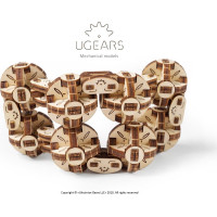 Ugears 3D dřevěné mechanické puzzle Kostka Flexi