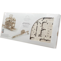 Ugears 3D dřevěné mechanické puzzle Kabinová lanovka s tratí