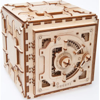 Ugears 3D dřevěné mechanické puzzle Trezor