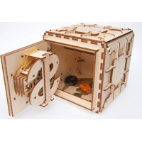 Ugears 3D dřevěné mechanické puzzle Trezor
