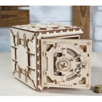 Ugears 3D dřevěné mechanické puzzle Trezor