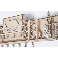 Ugears 3D dřevěné mechanické puzzle Železniční nástupiště