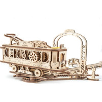 Ugears 3D dřevěné mechanické puzzle Mechanical Town tramvajová linka
