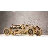 Ugears 3D dřevěné mechanické puzzle U9 Auto (Grand Prix)