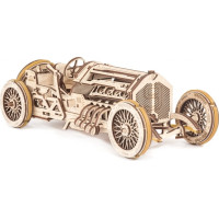 Ugears 3D dřevěné mechanické puzzle U9 Auto (Grand Prix)