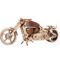 Ugears 3D dřevěné mechanické puzzle VM-02 Motorka (chopper)