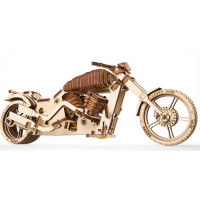Ugears 3D dřevěné mechanické puzzle VM-02 Motorka (chopper)